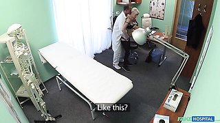 Well-proportioned Sylvia V (Petra) at doctor clip