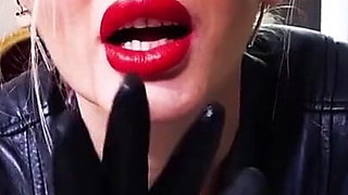 Financial Domination Leather Gloves