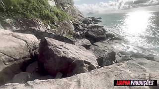 Horny Emme White Gets Her Pussy Fucked on the Beach - Emme White - Loupan Productions