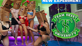 Freya Von Doom and Selina Bentz Lead a Slutty College Orgy at TeamSkeet University