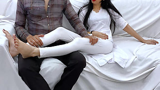 Seeing my mother-in-law's thin waist and thick ass, my penis became erect.