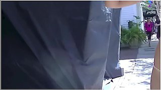 Exhibitionist Wife 113 Pt4 - Hot Latina Nikki Brazil Showing Off Her Ass In Public While Hubby Films
