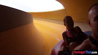 Waterpark fun and exciting sex at home after
