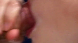 Super Sloppy Close up Blowjob with Facial From Sexy Redhead