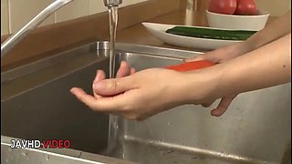 Naughty JAV Beauty Manami Komukai Rides Phallus On Top For Bliss