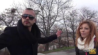 Wealthy Stud Entices Petite Girl to Ditch Her Man
