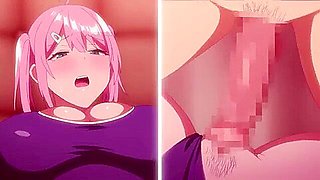 He holds her head and cums in her mouth, swallowing it and then unable to hold back, he puts it in and cums inside her.