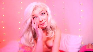 Latina teen Renae Cruz hot solo dildo masturbation