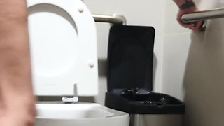 Real Amateur Couple Fucking in an Airport Bathroom