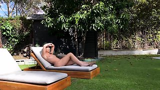 Lily Phillips Stepsis Naked Sunbath Turns Into A Outdoor