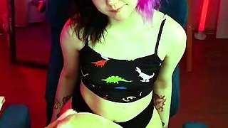 Petite amateur redheaded teen pisses and sucks cock