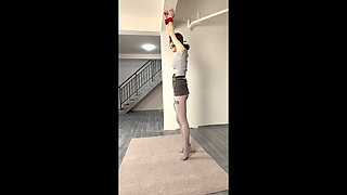 Ol Thick Gray Foot Pad Hanging + Electric Shock + Whipping