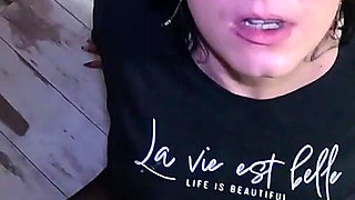 Smoking, Masturbation & Triple Facial on My Pantyhose & Shirt - Hardcore Fetish Play