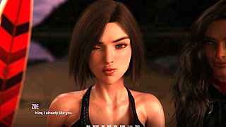 Dominos Beach 6: Jhon Night Surfing First Time & Zoe Cave Hookup