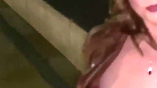 Showing My Boobs on the Street