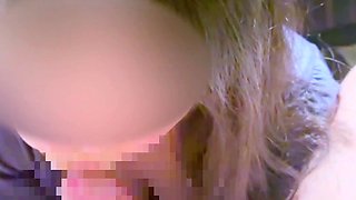 Housewife give blowjob the unwashed cock and ball licking