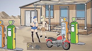 Car Toon In Fuckerman - Petrol Station