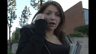 Big ass brunette teen picked up from the BBC dude for nice sex