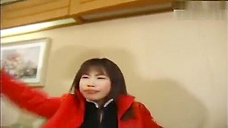 Two Japanese cosplay Bukkake Girls