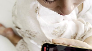 Cumtribute Bald Girl Cleanup Her Phone After