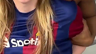 A Barcelona Supporter Fucked by Psg Fans in the Corridors of the Football Stadium!!!