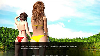 Nursing back to pleasure: two smoking hot girls in bikini by the lake ep 16