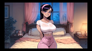 My New Girlfriend Taboo Hentai Game Ep.15 Sexting My GF While Stepsis Twerk on My Hard Cock!