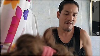 Latin Cousin Is Fooling Around With Her In The Shower