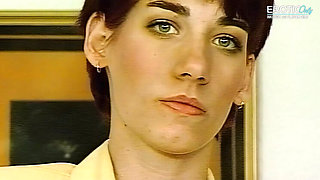 German Retro Teen with Big Natural Tits Satisfies Hardcore