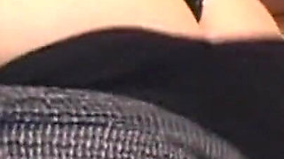 Busty Blonde MILF Teases Tight Slit with Thick Dildo
