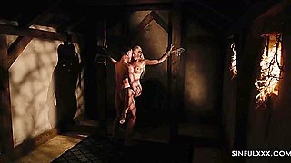 Busty Blonde Enjoys Male Domination