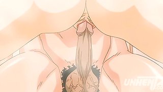 HENTAI! Older Stepsister Makes Out With Stepbrother's Penis in a Hot Shower + ANAL