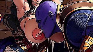 Wonderful Woman & Superiorgirl Get Milked - Car Toon