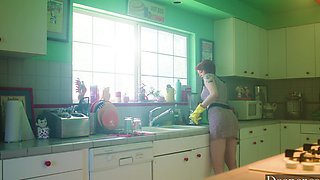 The couple fucked in the kitchen, with Jessy Jones and Bree Daniels.