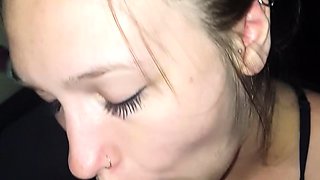 Blonde whore takes big cock in public and cumshot load