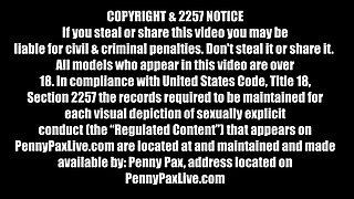 Cute Redhead Penny Pax Shows off Her Holes and Jerk off Instructions!