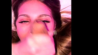 My girlfriend sucks my dick like a slut and I fuck her