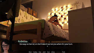 Shemale Girl Foursome Sex with Guy and Two Girls