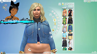 Sims 4 - More daily life and having sex on the table and bed