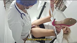 Naughty Gynecologist Fucks Teen Patient in Hot Medical Exam - Redhead Squirting Hardcore