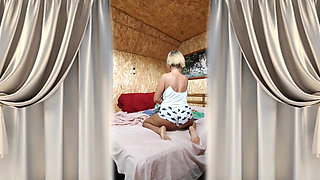 Hot Housewife Lukerya. Morning Starts in Bed.