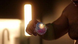 Ebony Slut Kittylove Blindfolded, Tied, and Fucked Over and Over