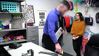 Two cocks sloppy blowjob at the office by suspect