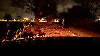 Risky naked walk barefoot and naked jerking and twerking with no where to hide if a car passes