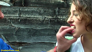 Rough german deepthroat anal sex