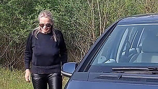 Granny Plays with Her Tits!