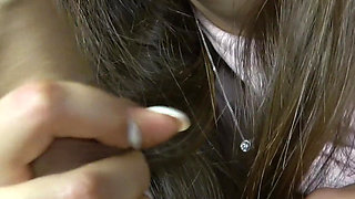 The guy watches a sexy girl on a bicycle in the park, blowjob of a big dick at her house, 4k!