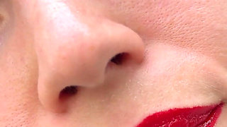 Giantess Lips, Mouth, Tongue Fetish 4K