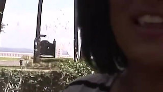 Hot Latina First Timer Bares All in Risky Public Spots