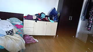 Amateur Wife Has Fun Trying on Clothes and Cutting Them